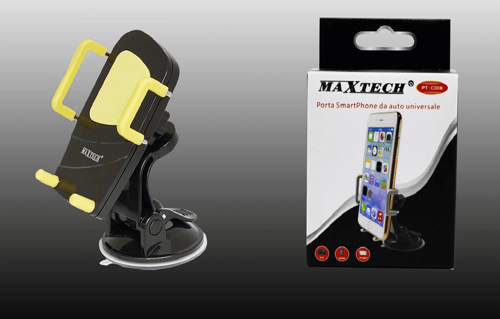PORTA CELLULARE DA AUTO UNIVERSALE TABLET SMARTPHONE NAVIGATORE MAXTECH PT-C008 in Alloggiamenti Trade Shop italia - Napoli, commercioVirtuoso.it