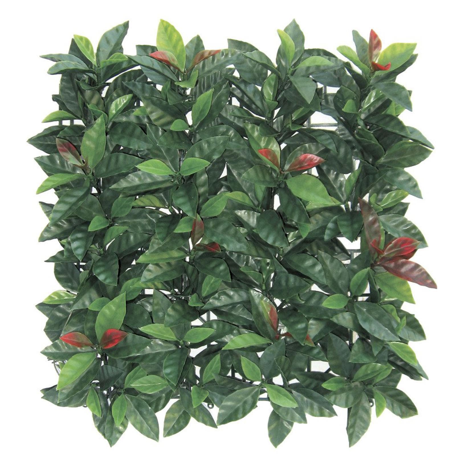Siepe artificiale 3D Photinia rossa decorazione per balconi e giardino anti uv 1 x 1 Mt - 5