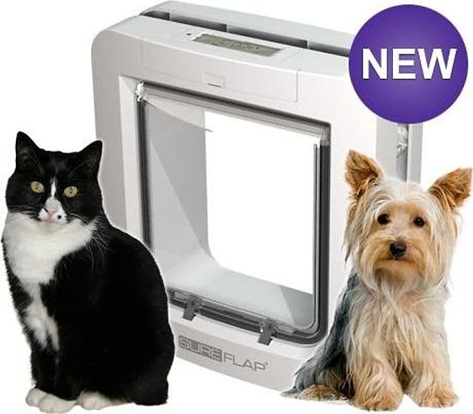 Porta basculante con microchip per gatti grandi o cani di piccola taglia Pet door