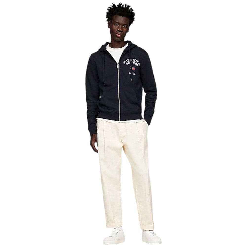Tommy Hilfiger felpa blu con zip MW0MW33644 Felpe Tommy Hilfiger