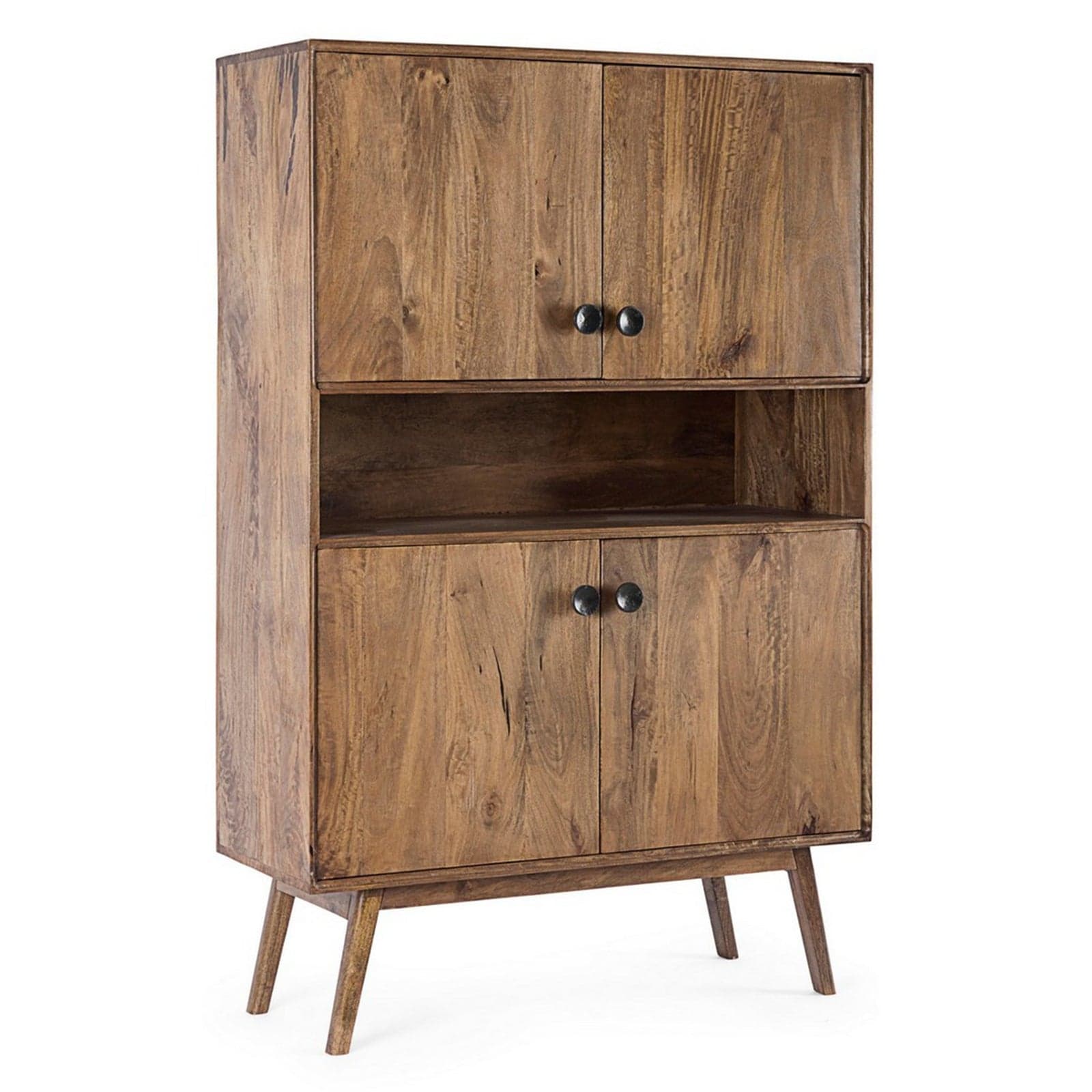 Credenza "Sylvester" con struttura e gambe in legno di mango, mobile in stile vintage - 20