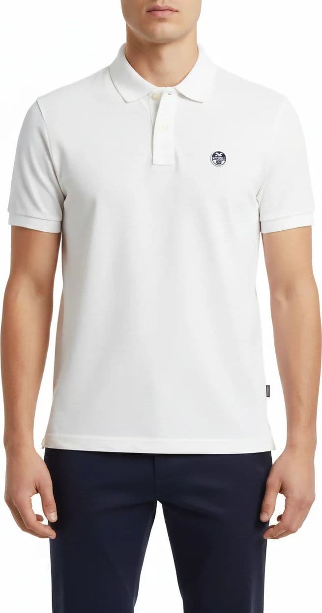 Polo North&Sails per uomo a manica corta cotone 100% due bottoni in Polo Loweconomy - Marineo, commercioVirtuoso.it