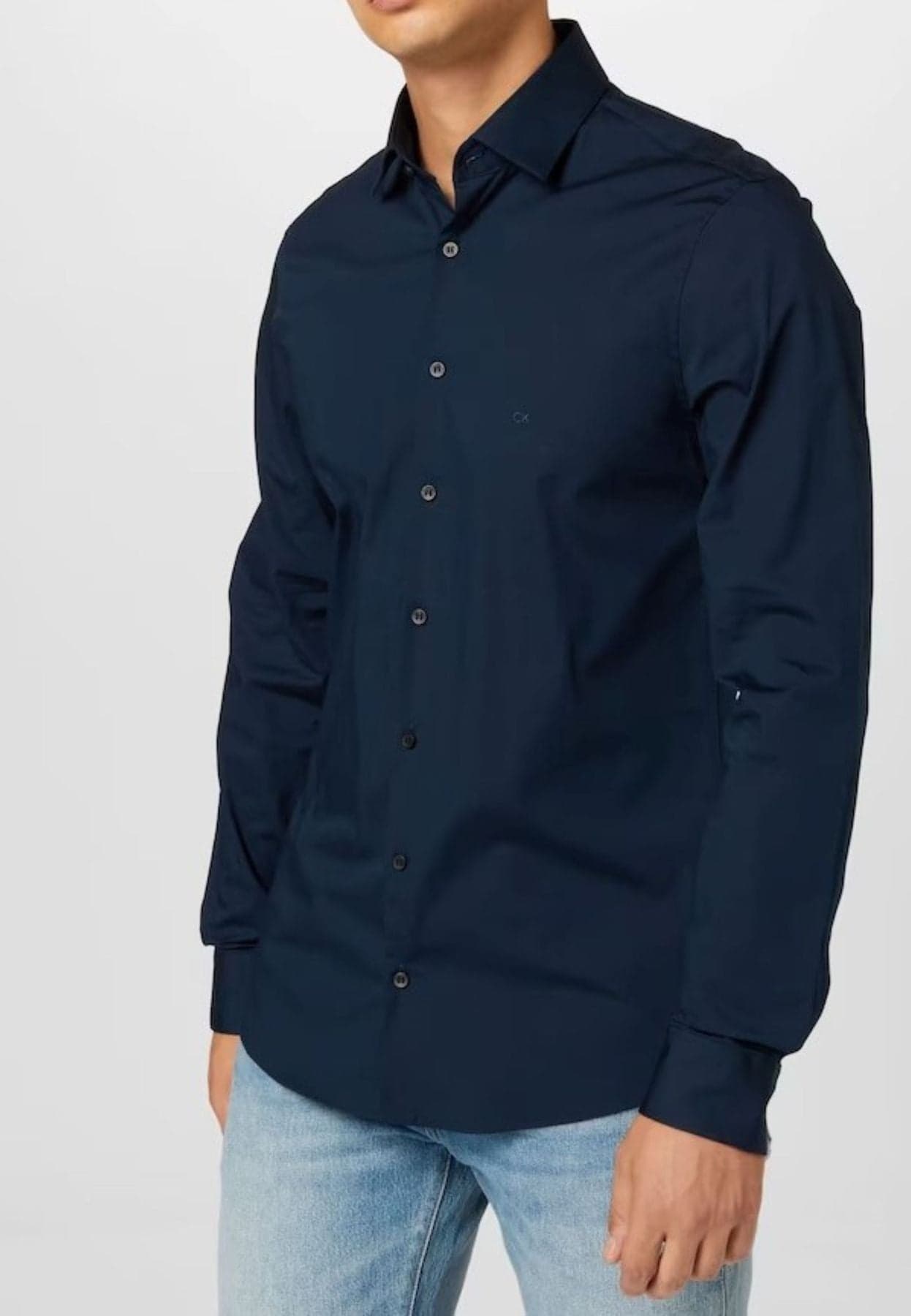 calvin klein CAMICIA POPLIN STRETCH SLIM SHIRT da uomo in Camicie casual Drestige - Casamassima, commercioVirtuoso.it
