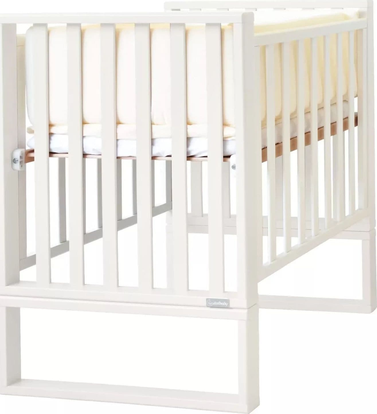 ITALBABY Lettino Evolutivo INFINITO colore bianco con tessile Starlette grigio - culla, lettino con sponde tradizionale e lettino montessoriano in Lettini convertibili Sanitaria Gioia del Bimbo - Villa San Giovanni, commercioVirtuoso.it