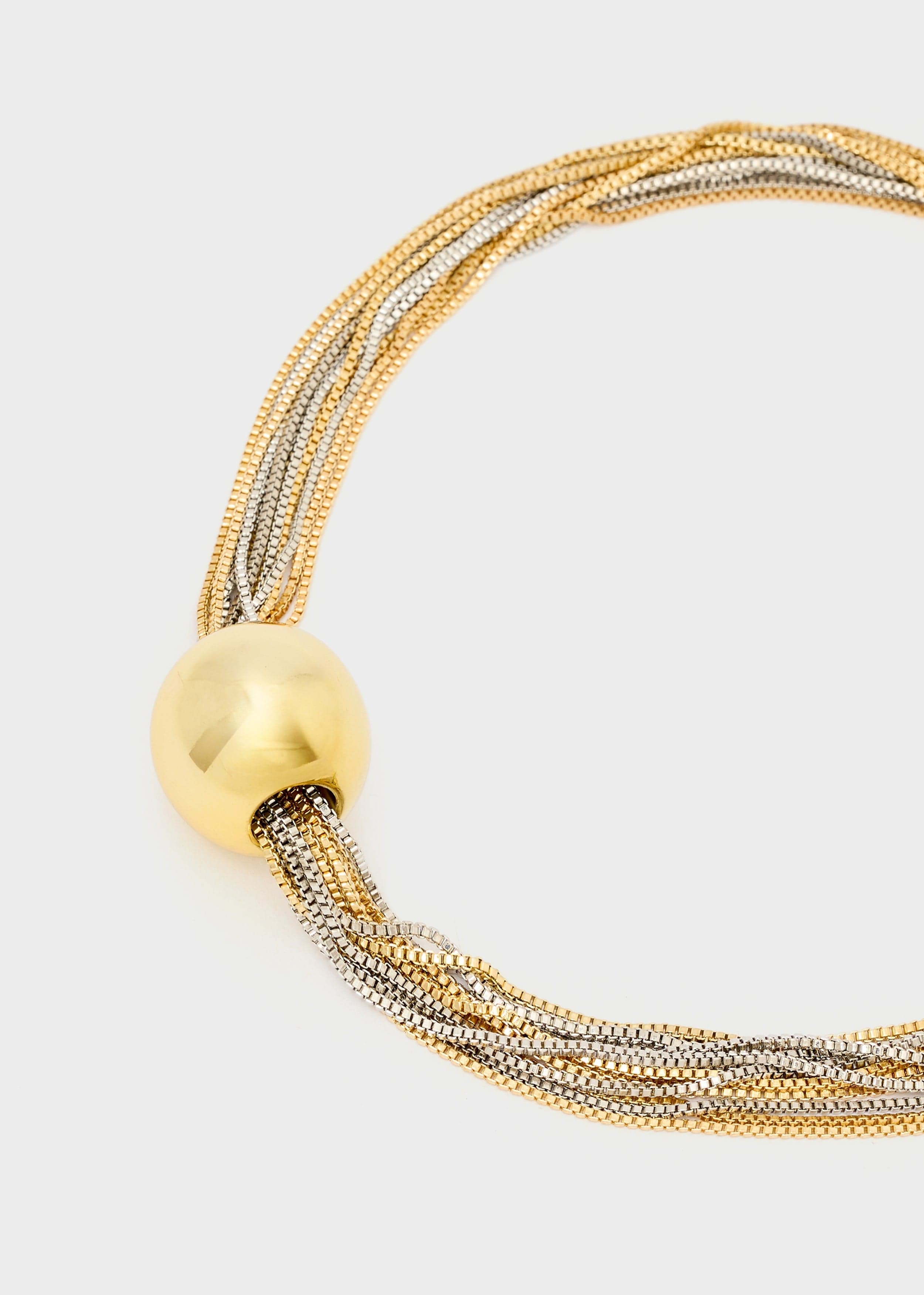 Collana multifilo con sfera oro e argento in Cinture Kanal 32 - Santa Maria di Licodia, commercioVirtuoso.it