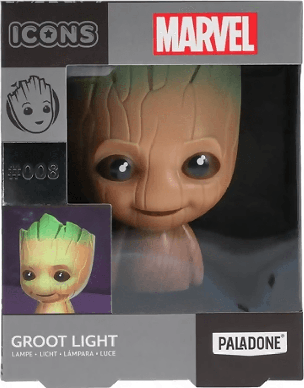 Marvel: guardians of the galaxy - groot icon light lampada