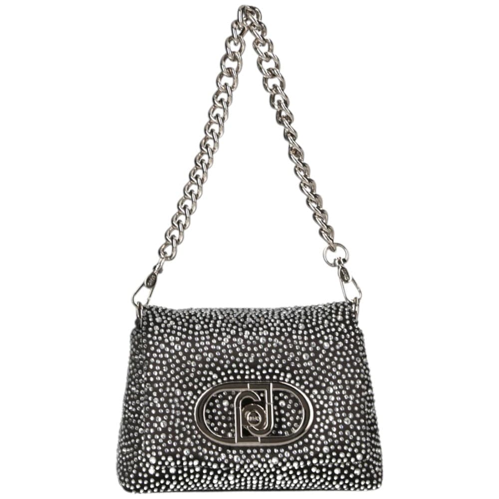 Liu Jo borsa a tracolla nera crossbody con strass LaPuffy AA5269T0374