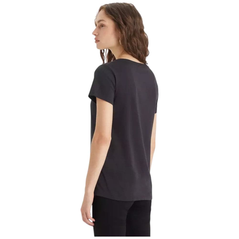 Levi's t-shirt nera scollo a V 853410003 T-shirt LEVI'S