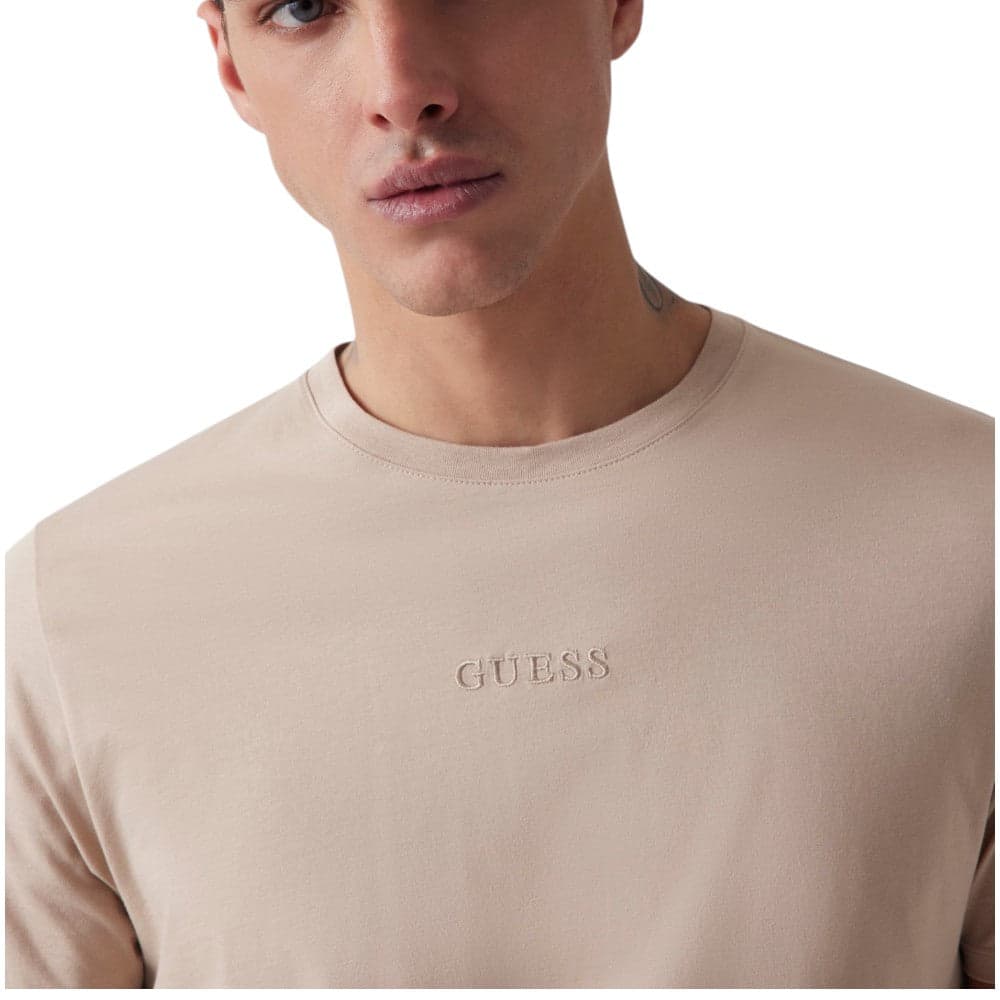 Guess t-shirt tortora logo ricamato M4GP39 K7HD0 NMD T-shirt Guess