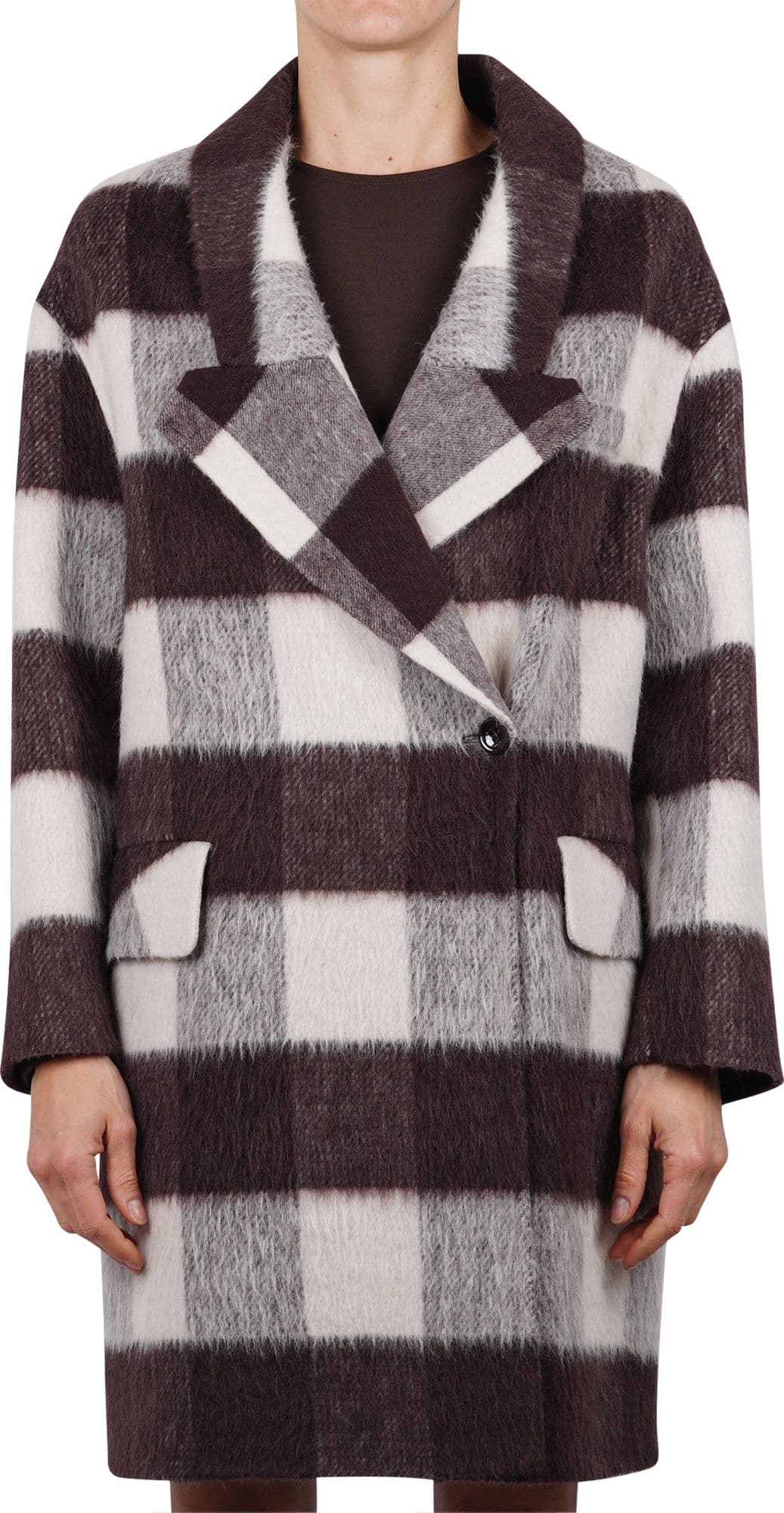 SO ALLURE So Allure - Cappotto - 461544 - Panna/Moro da donna in Cappotti Drestige - Casamassima, commercioVirtuoso.it