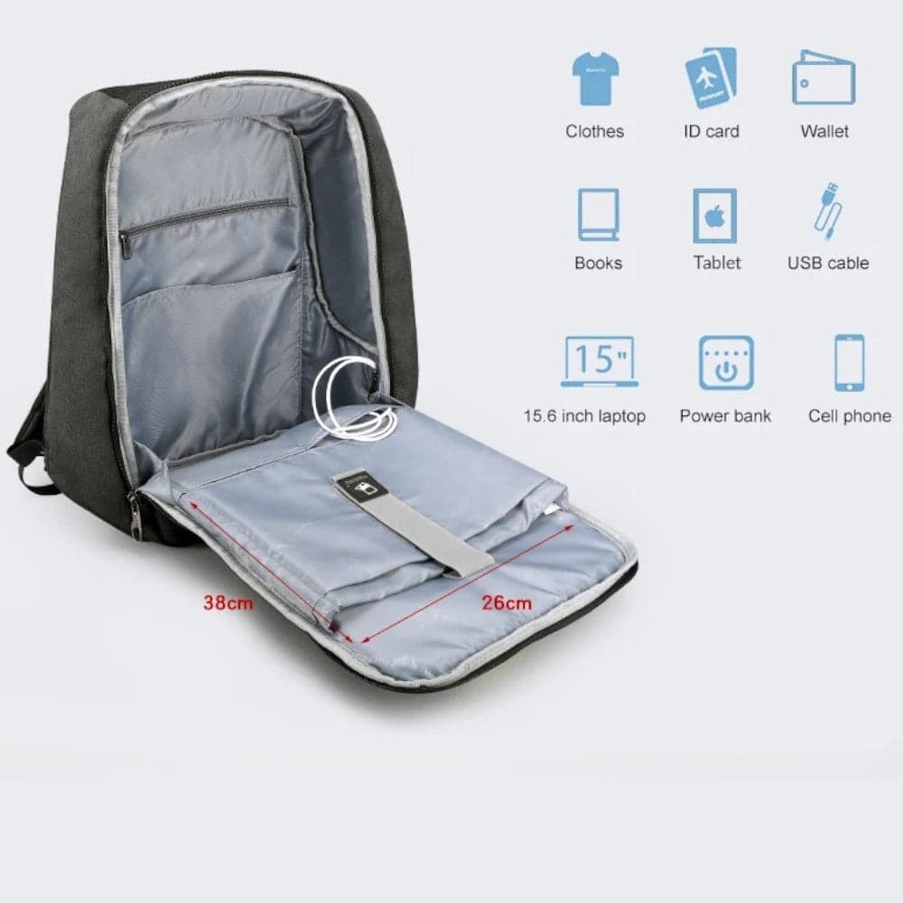 Tigernu Zaino da Viaggio Nero 21L con Sicurezza e USB in  Prodotti di Classe - Nocera Superiore, commercioVirtuoso.it