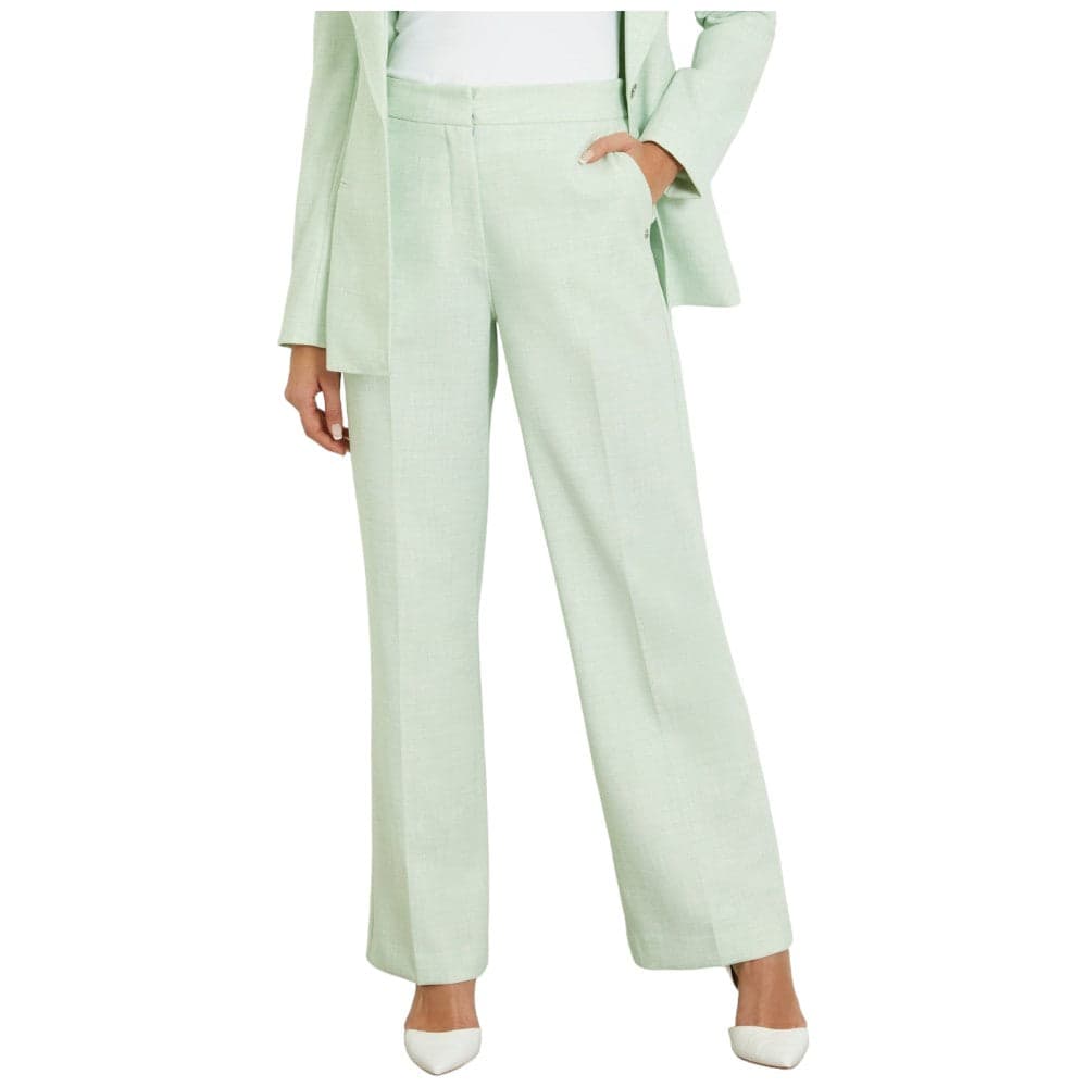 Pantalone vita alta verde menta W4GB13 WG4P2
