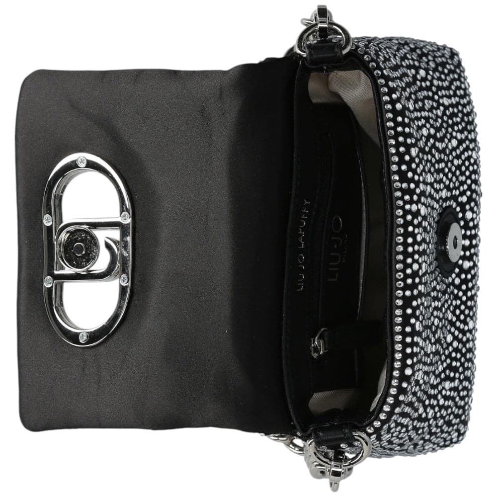 Liu Jo borsa a tracolla nera crossbody con strass LaPuffy AA5269T0374 Borse Liu Jo