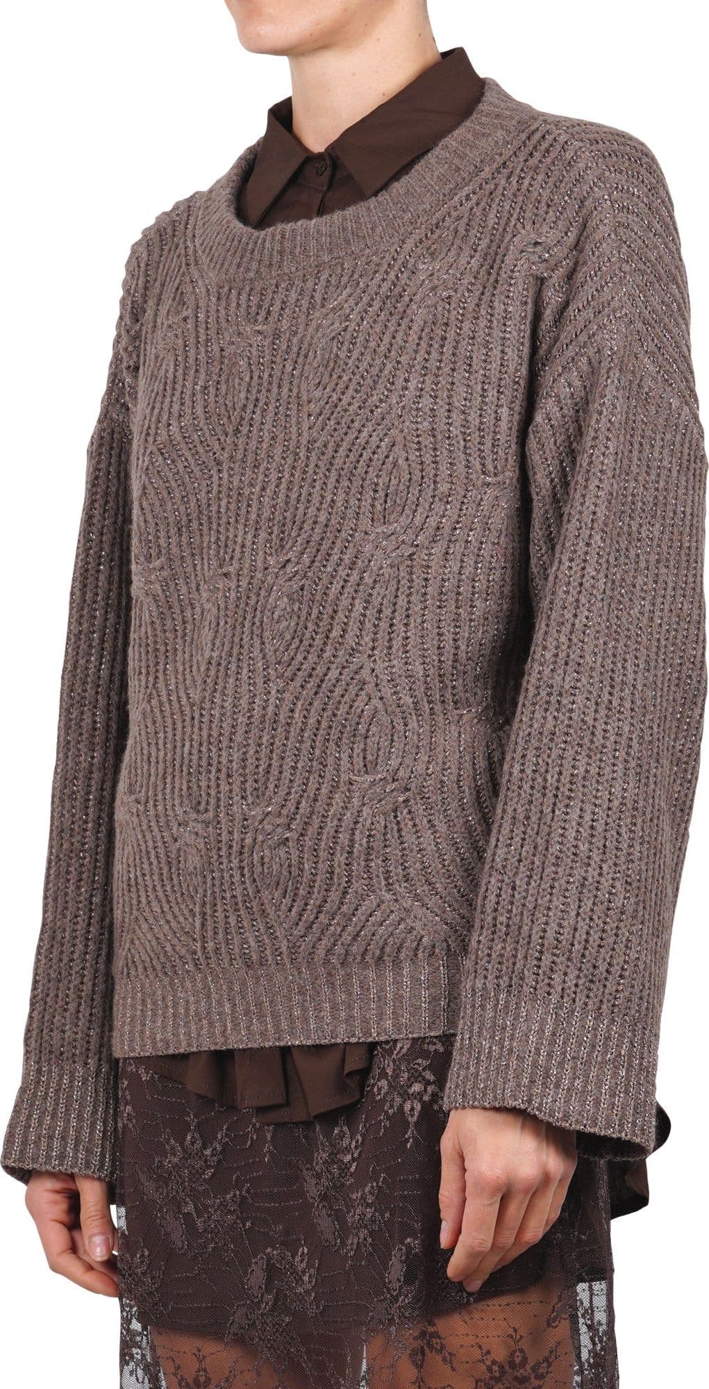 SO ALLURE So Allure - Maglia - 461536 - Tortora da donna in Maglioni Drestige - Casamassima, commercioVirtuoso.it