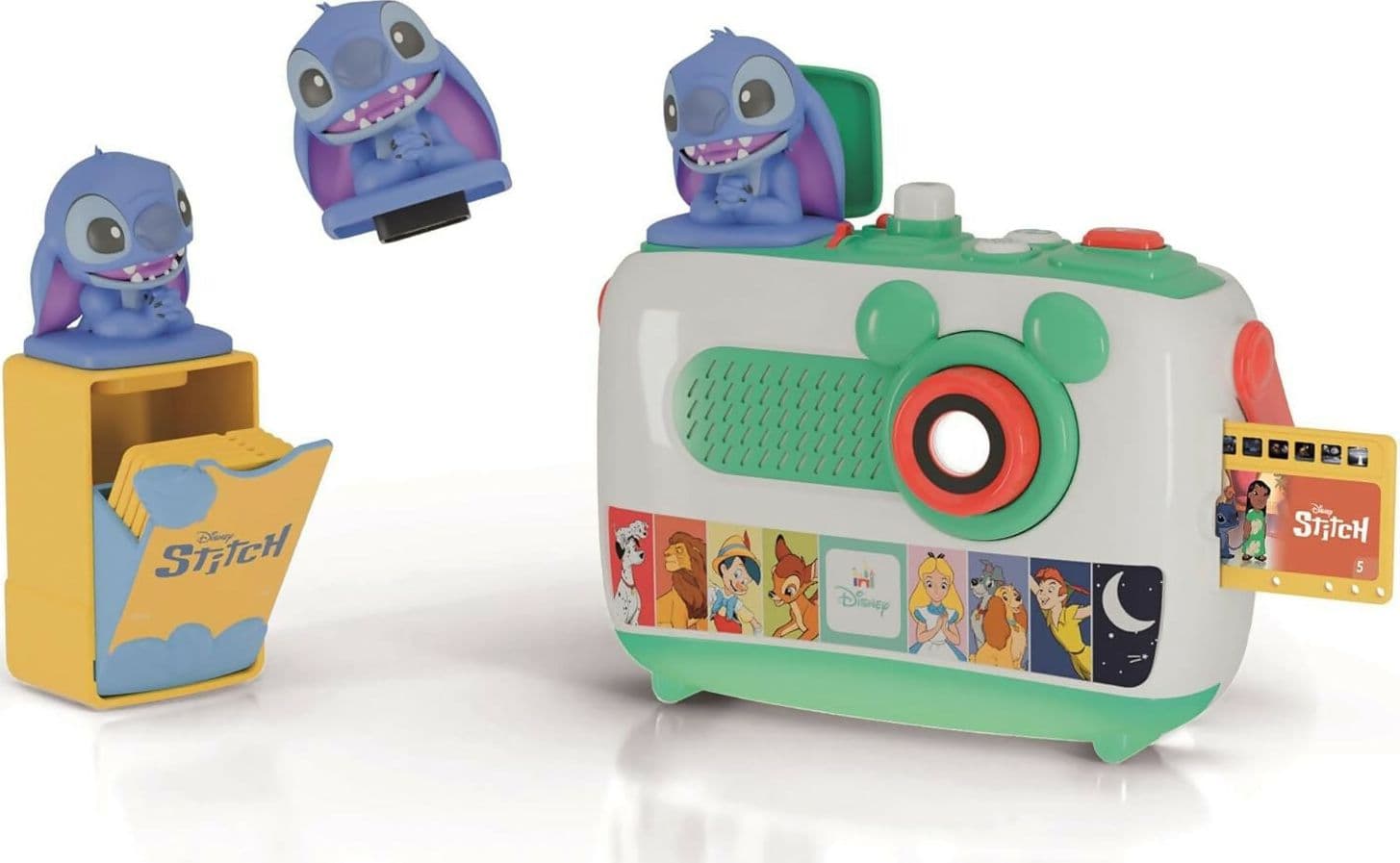CLEMENTONI Disney Proiettore Raccontastorie Plus + Cartuccia Proiettore Stitch - Storyteller Disney, Proiettore Storie Bambini Italiano, Cantastorie Con Proiezione, Educativo Elettronico Parlante, con estensione per storie di Stitch, 17507 + 17584 in Cubi e piramidi componibili Sanitaria Gioia del Bimbo - Villa San Giovanni, commercioVirtuoso.it