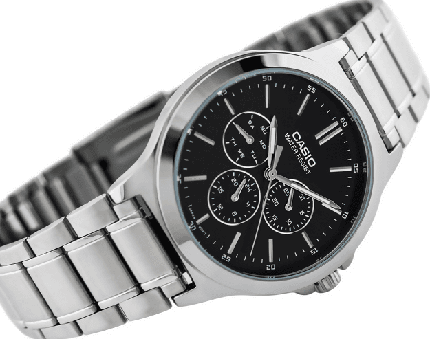 Orologio casio da uomo, MTP-V300D-1A, quadrante cronografo con sfondo nero, movimento al quarzo impermeabile in Orologi da polso Loweconomy - Marineo, commercioVirtuoso.it