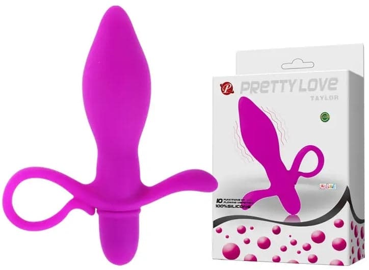 Plug Anale vibrante Taylor viola stimolatore ano prostata 10 funzioni silicone in prodotto Erosdom - Palmi, commercioVirtuoso.it
