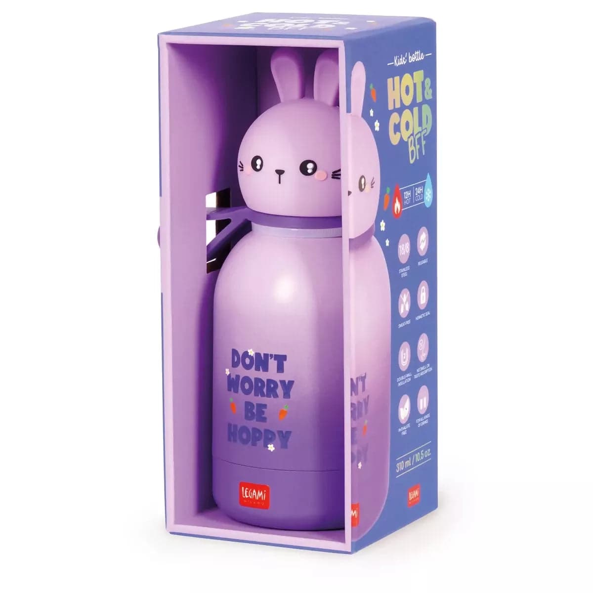Bottiglia Termica per Bambini - Bunny - Hot&Cold BFF in Carta Cartoleria Deja Vu - Crotone, commercioVirtuoso.it