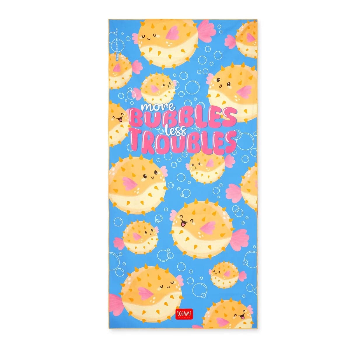 Telo Mare Pufferfish - Beach Towel in Teli mare Cartoleria Deja Vu - Crotone, commercioVirtuoso.it
