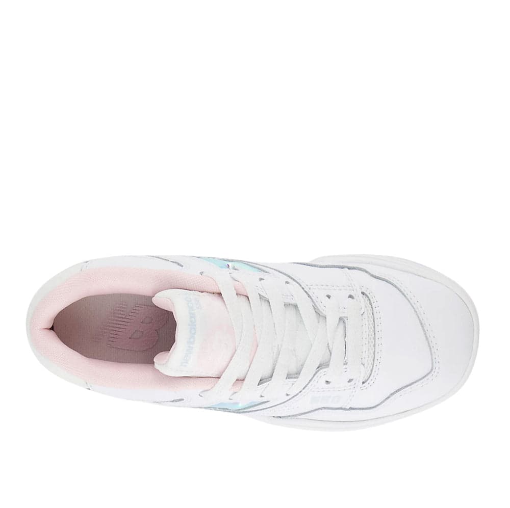 NEW BALANCE Sneakers Donna art. GSB550HW in pelle White Pink Irid in prodotto Bilello Shop - San Giovanni in Fiore, commercioVirtuoso.it