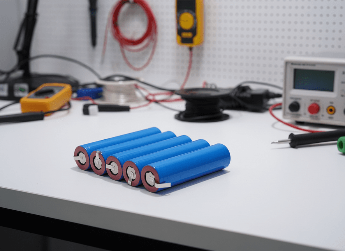 5 Batterie litio 18650 Pacco Batterie Ricaricabile Litio 4800mAh Paglietta Linguette saldare in Pile ricaricabili Solgeny - Besate, commercioVirtuoso.it