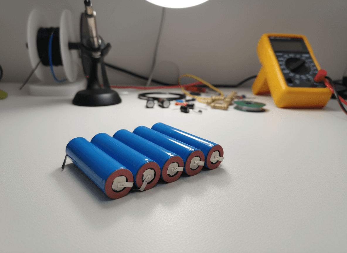 5 Batterie 18650 3,7V Litio 2200mAh Ricaricabile Paglietta Linguette Lamelle saldabili in Pile ricaricabili Solgeny - Besate, commercioVirtuoso.it