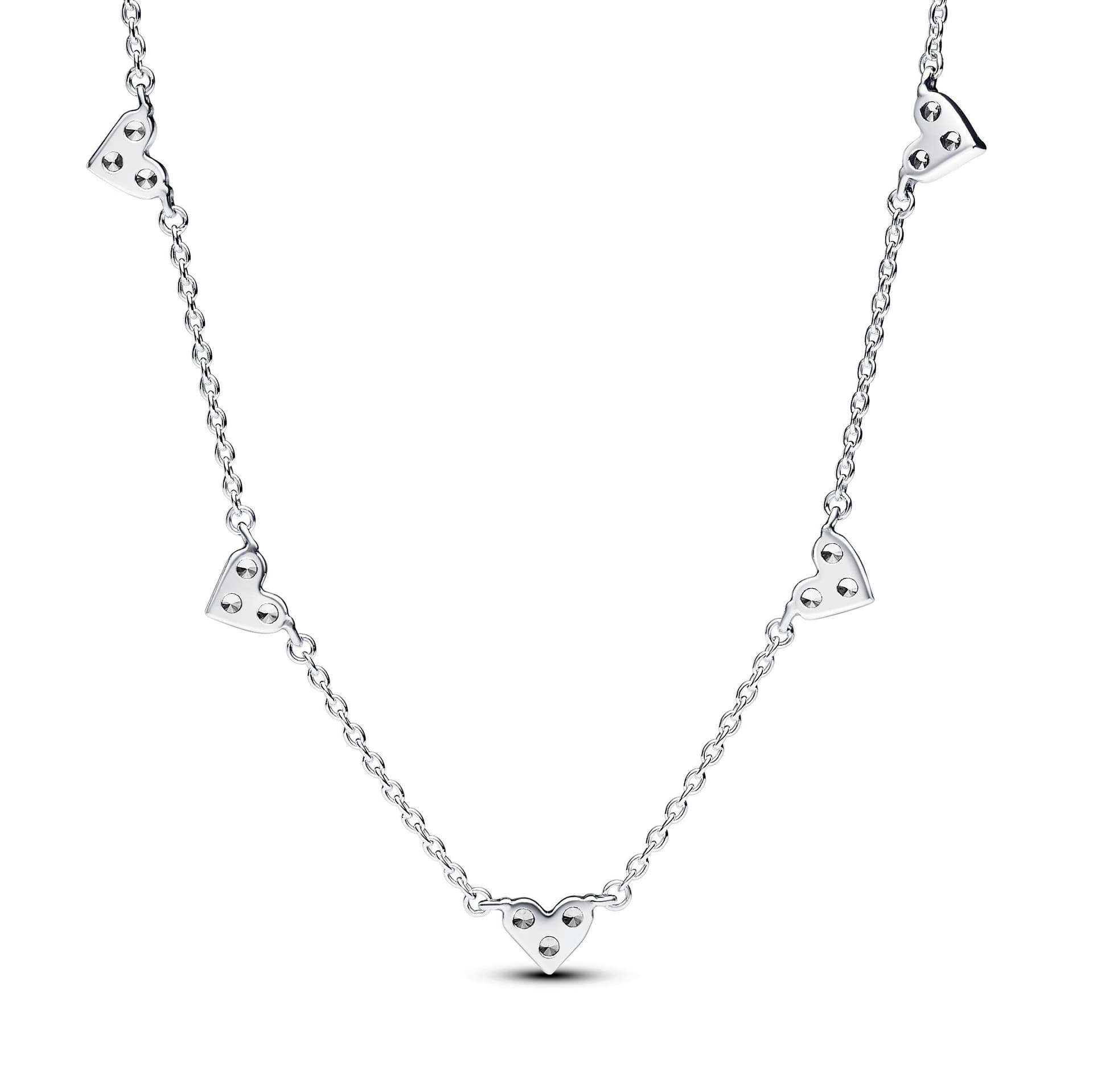 Pandora - Collana Cuori con Tre Pietre in Collane Alba Gioielli - Casoria, commercioVirtuoso.it
