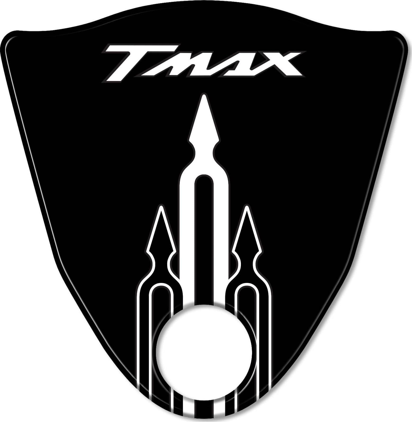 Adesivo resina gel 3D Protezione zona pedana compatibile con T-Max 2008-2011 in Decalcomanie adesivi e magneti LabelBike - Bibbiano, commercioVirtuoso.it