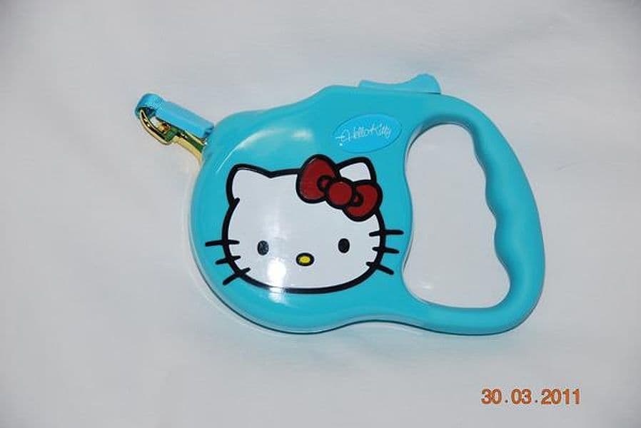 Guinzaglio Estensibile Hello Kitty Celeste