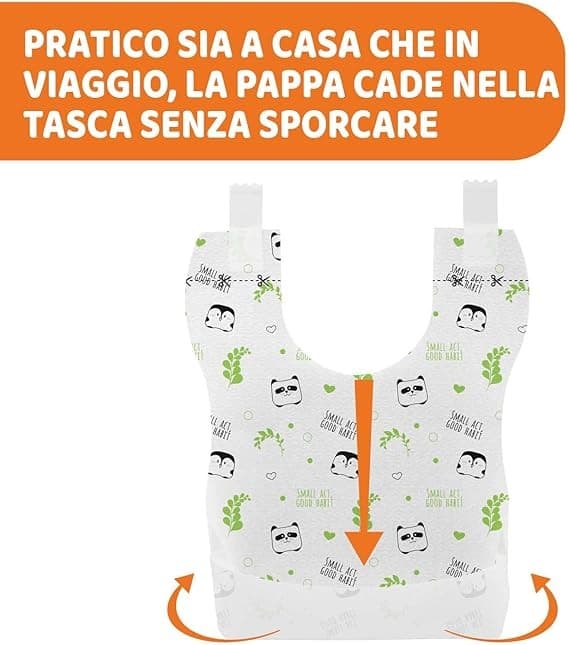 Chicco - Bavaglini Neonato Monouso Compostabili 36 Pezzi in Bavaglini per allattamento Centro Bimbo - Siderno, commercioVirtuoso.it