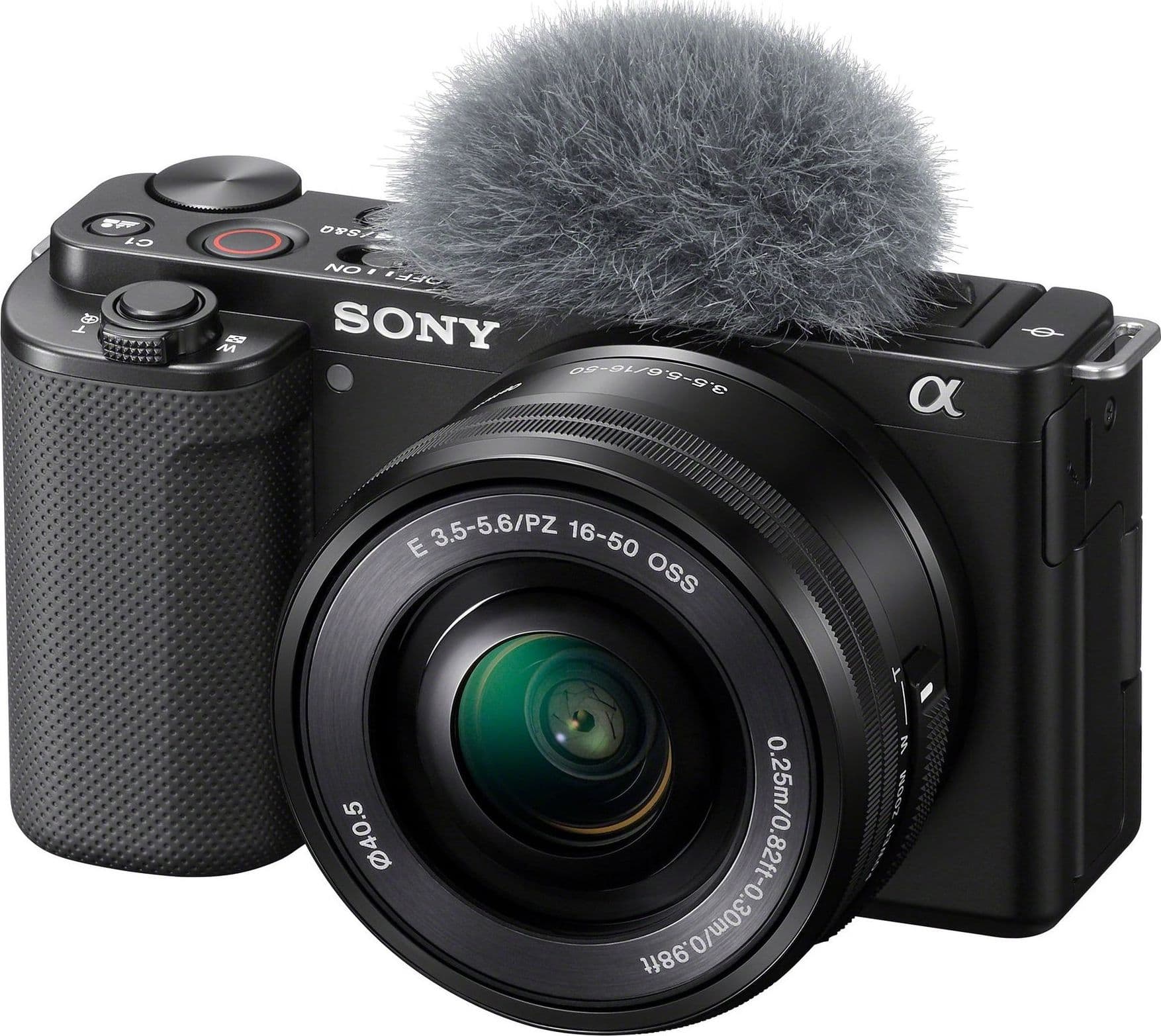 Sony α alpha zv-e10l - mirrorless vlog ad ottiche intercambiabili, sensore aps-c e obiettivo power zoom 16-50mm f / 3.5-5.6 (schermo ad angolazione variabile per vlog, video 4k, real-time eye autofocus) - ZVE10LBDI