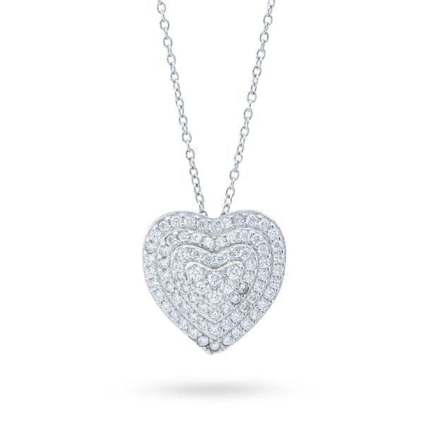 Boccadamo - Collana con cuore di zirconi