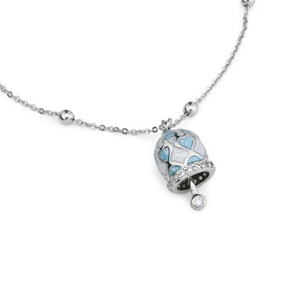 Boccadamo -  Bracciale con campanella portafortuna azzurra