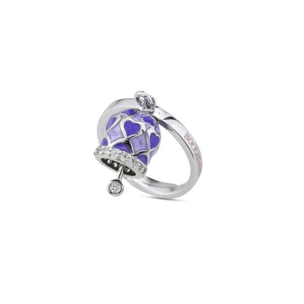 Boccadamo - Anello con campanella portafortuna viola in Anelli Alba Gioielli - Casoria, commercioVirtuoso.it