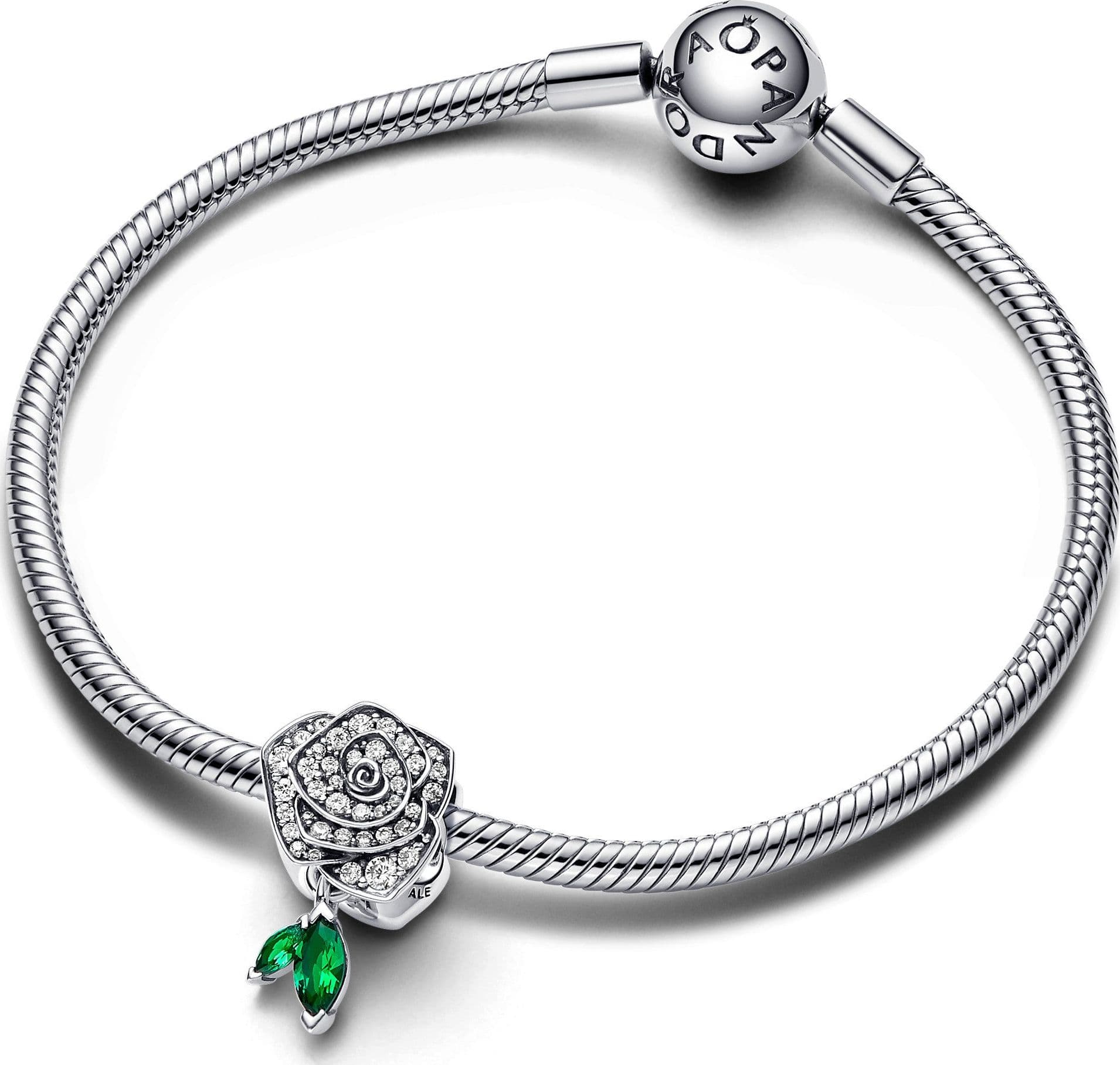 Pandora - Charm Rosa Scintillante in Bead Charm Alba Gioielli - Casoria, commercioVirtuoso.it