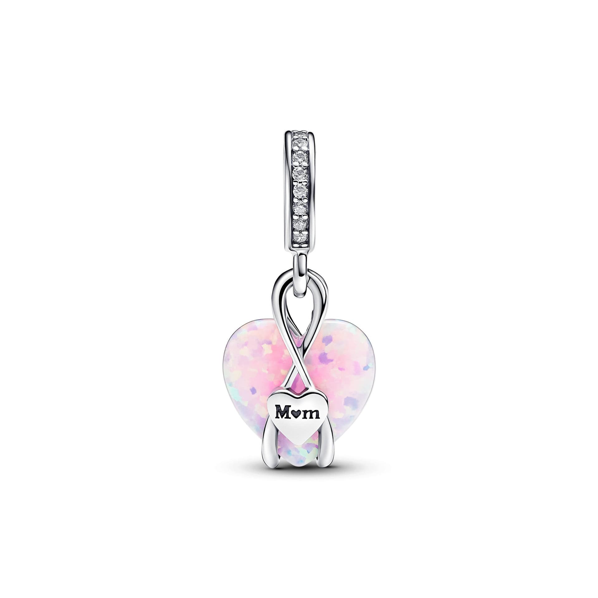 Pandora - Charm Pendente Cuore di Mamma Rosa Opalescente in Bead Charm Alba Gioielli - Casoria, commercioVirtuoso.it