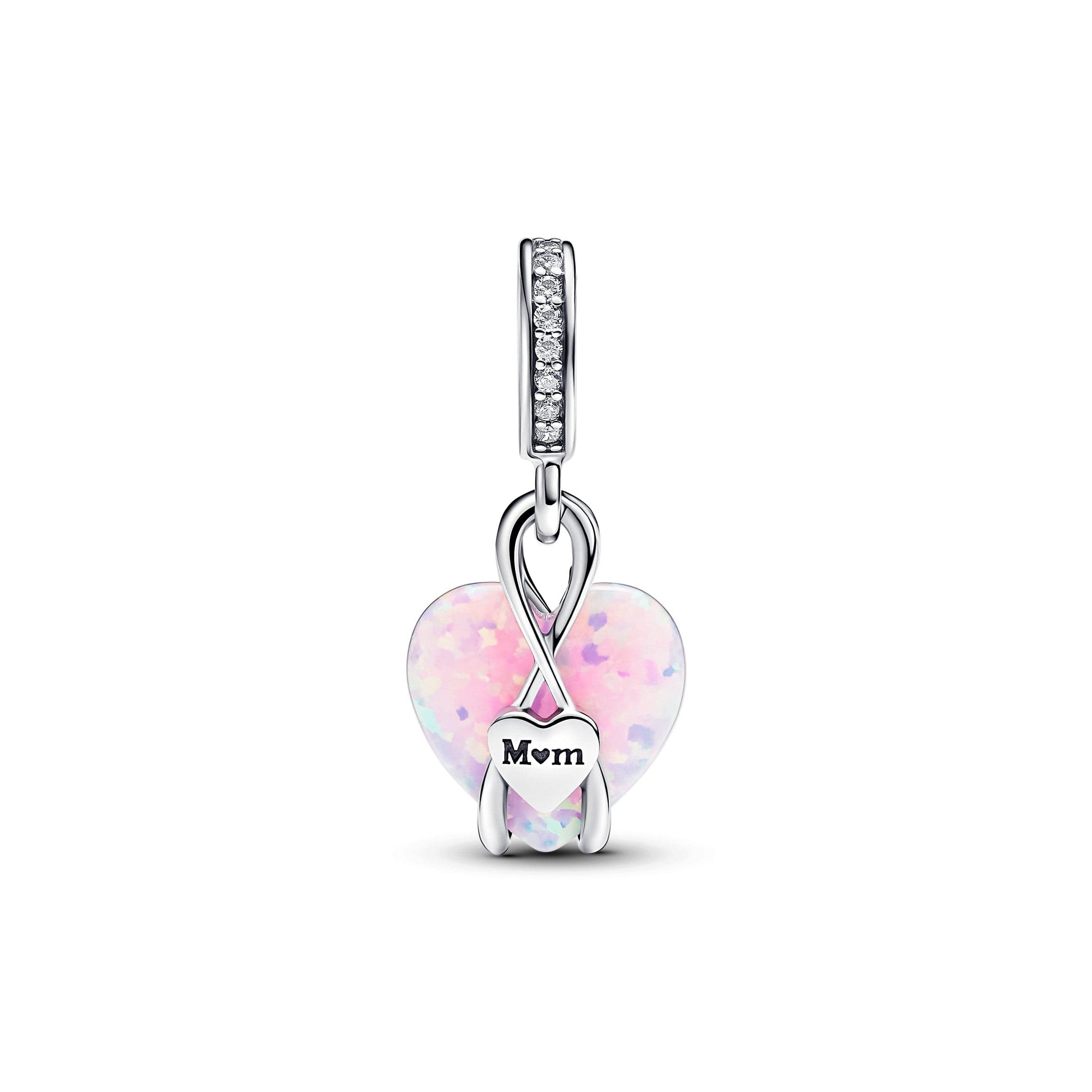 Pandora - Charm Pendente Cuore di Mamma Rosa Opalescente in Bead Charm Alba Gioielli - Casoria, commercioVirtuoso.it