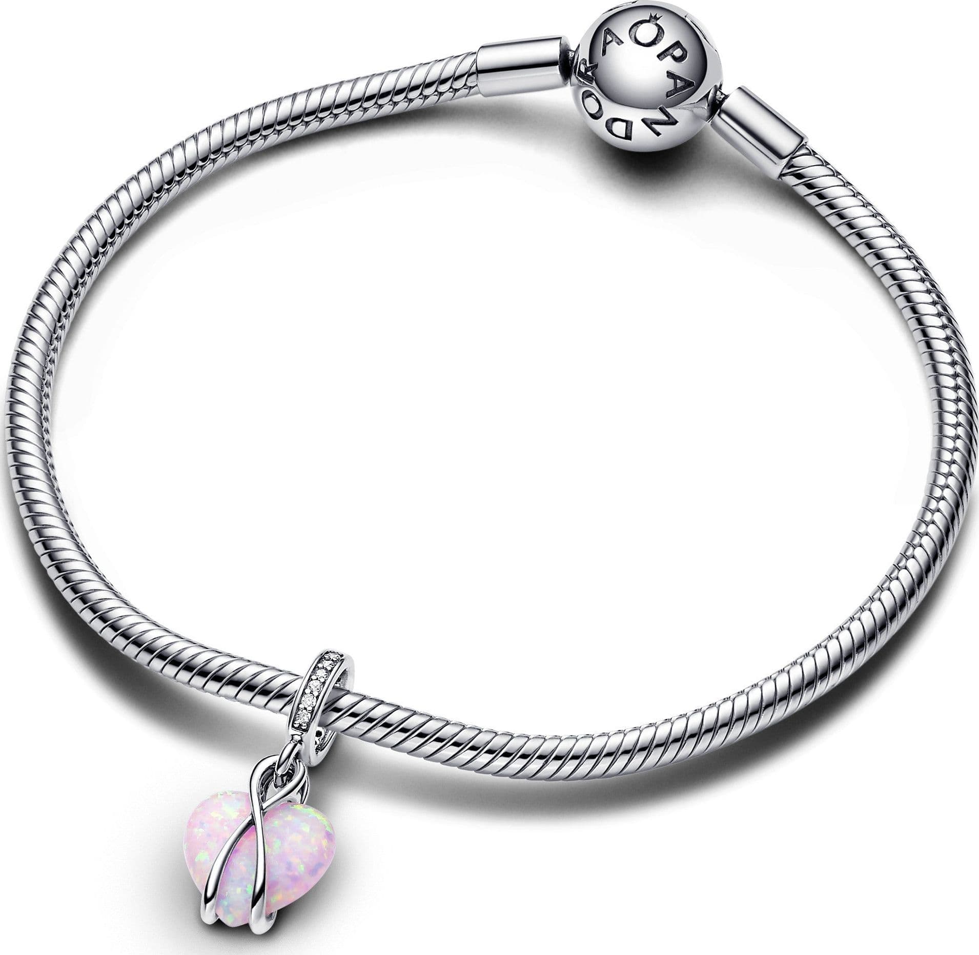 Pandora - Charm Pendente Cuore di Mamma Rosa Opalescente in Bead Charm Alba Gioielli - Casoria, commercioVirtuoso.it