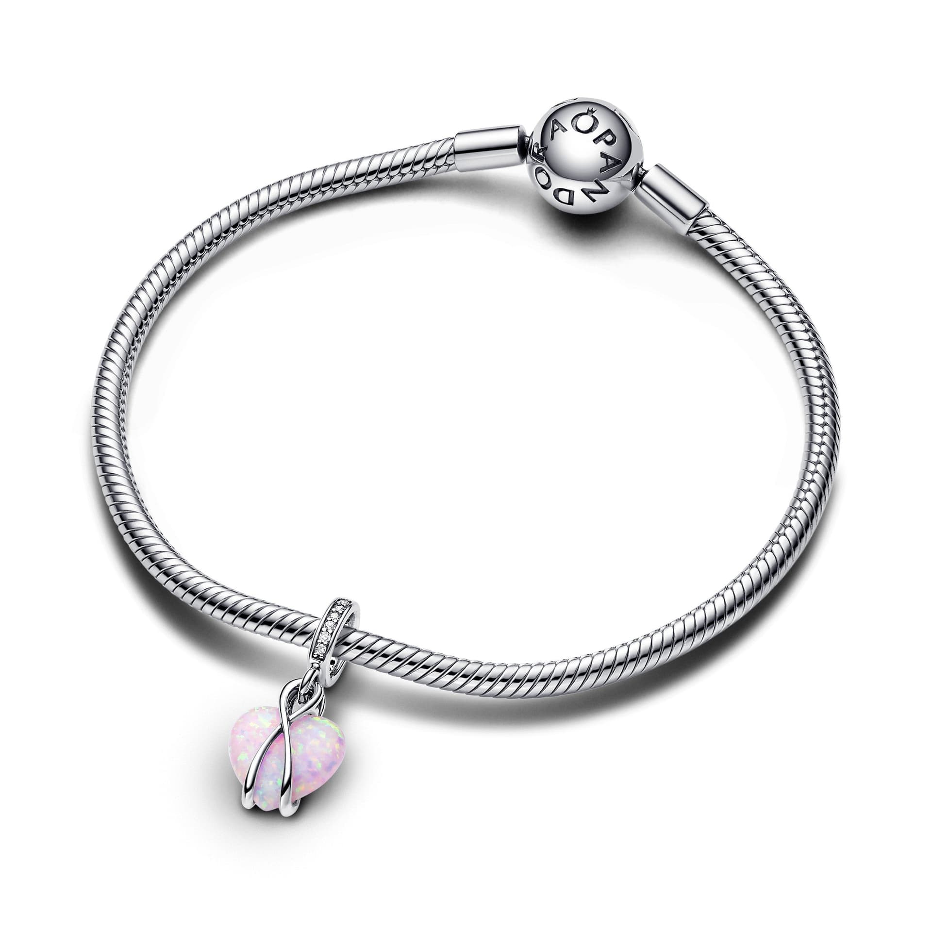 Pandora - Charm Pendente Cuore di Mamma Rosa Opalescente in Bead Charm Alba Gioielli - Casoria, commercioVirtuoso.it