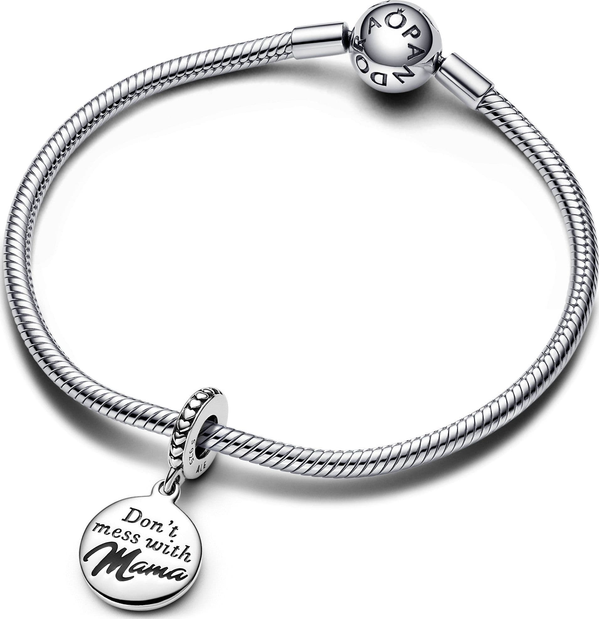 Pandora - Charm Pendente “Don’t’ Mess with Mama” da incidere in Bead Charm Alba Gioielli - Casoria, commercioVirtuoso.it