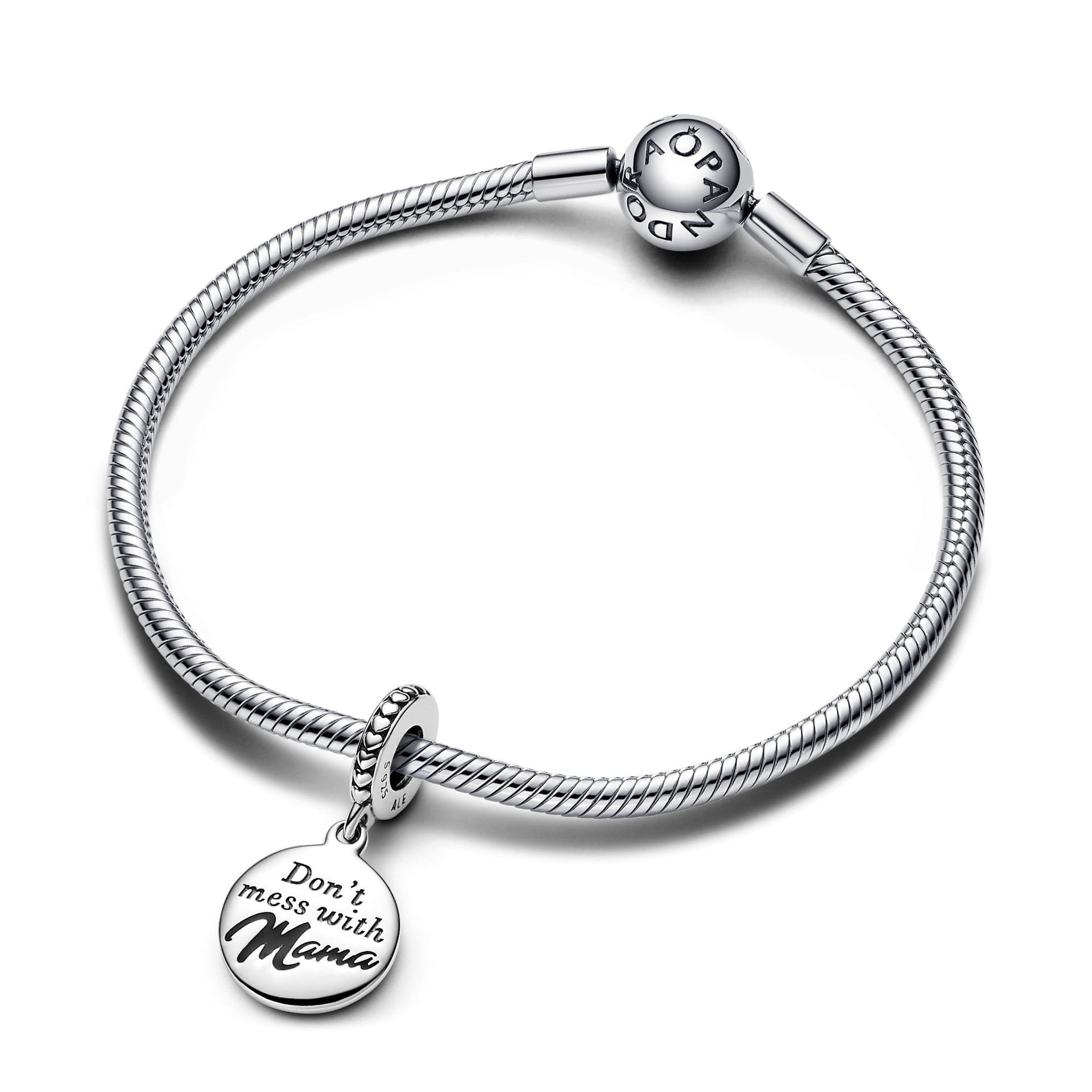 Pandora - Charm Pendente “Don’t’ Mess with Mama” da incidere in Bead Charm Alba Gioielli - Casoria, commercioVirtuoso.it