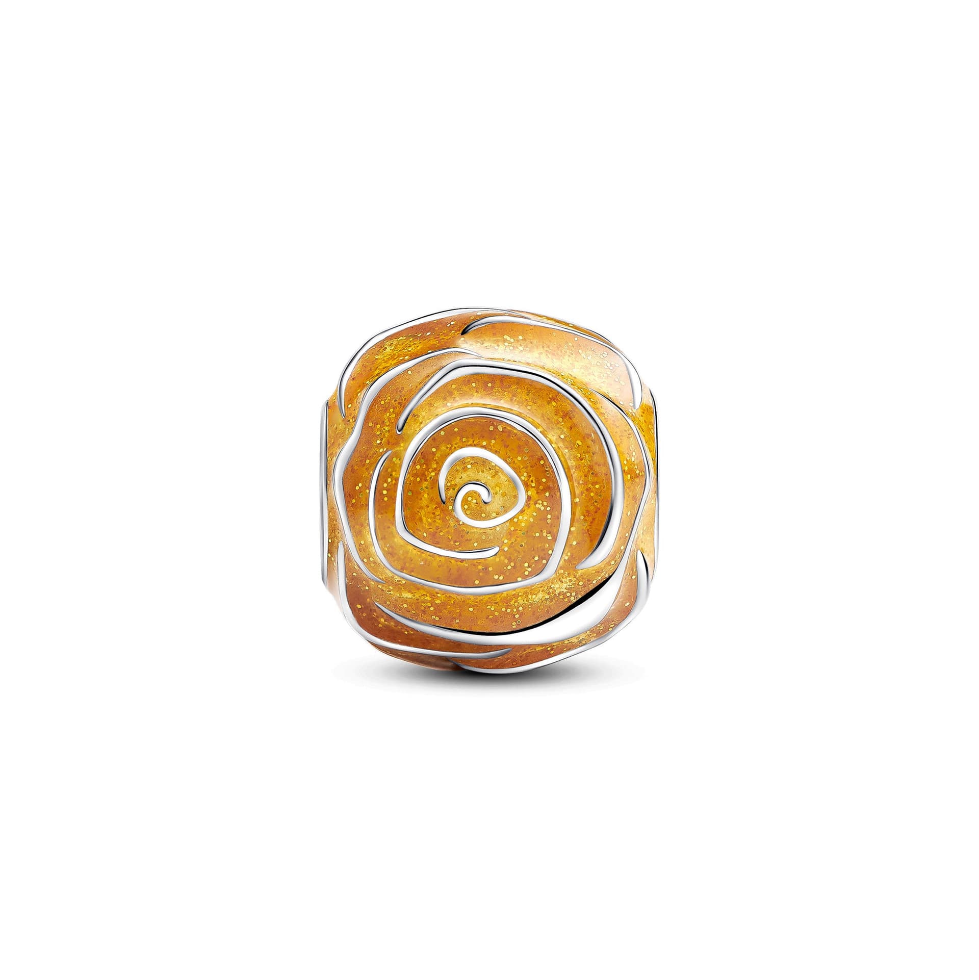 Pandora - Charm Rosa Gialla in Bead Charm Alba Gioielli - Casoria, commercioVirtuoso.it