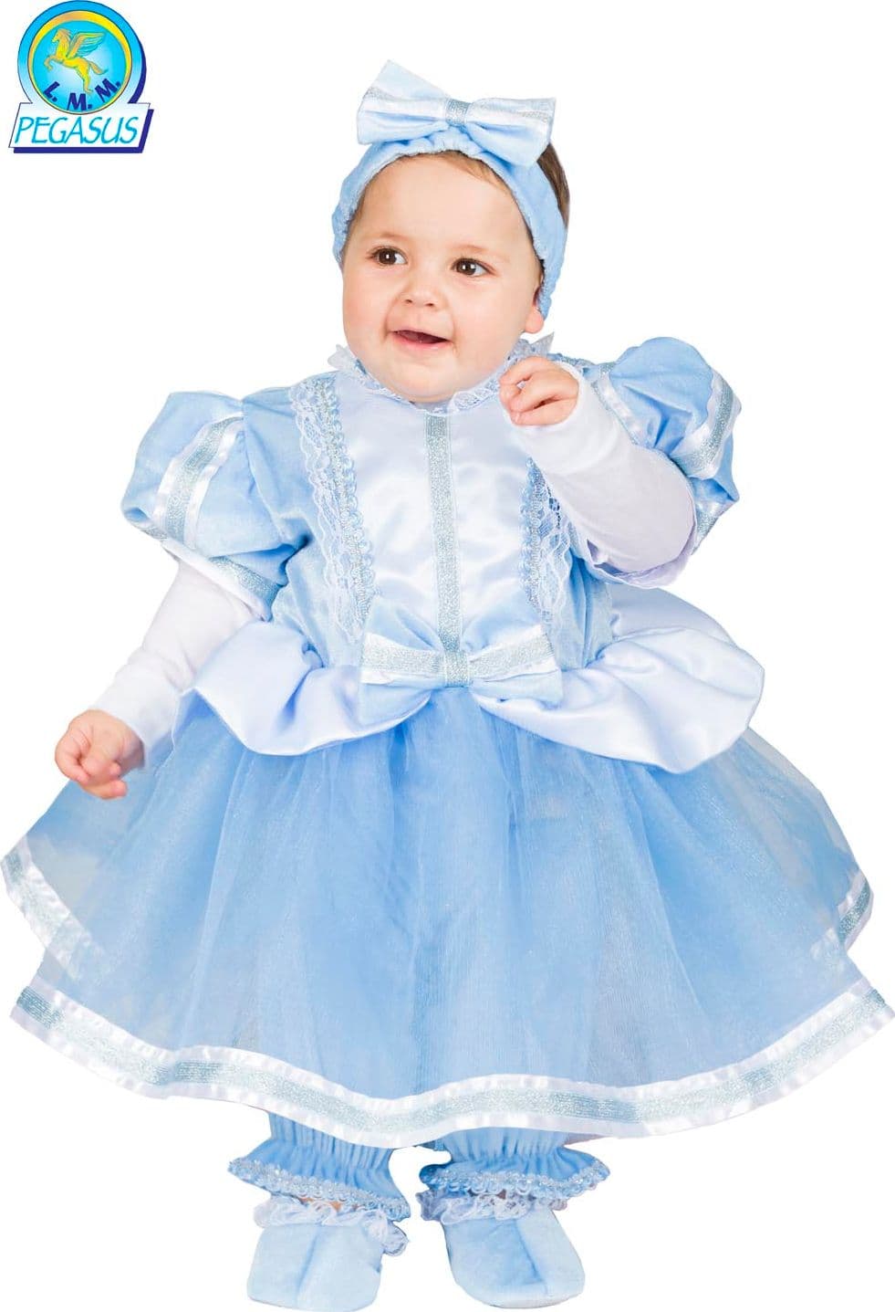 COSTUME CARNEVALE CENERENTOLA NEONATA DA 0 A 18 MESI - PEGASUS 5035 in Bambini Falco Biancheria - Parete, commercioVirtuoso.it