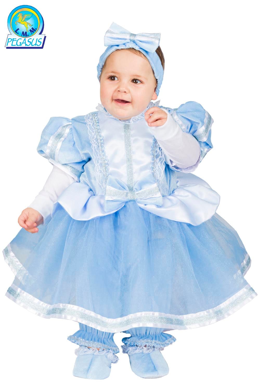 COSTUME CARNEVALE CENERENTOLA NEONATA DA 0 A 18 MESI - PEGASUS 5035 in Bambini Falco Biancheria - Parete, commercioVirtuoso.it
