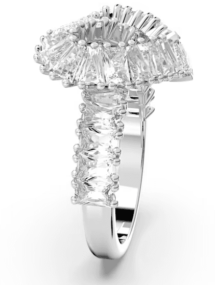 SWAROVSKI - Anello cocktail Matrix Taglio misto, Cuore, Bianco, Placcato rodio in Anelli Alba Gioielli - Casoria, commercioVirtuoso.it