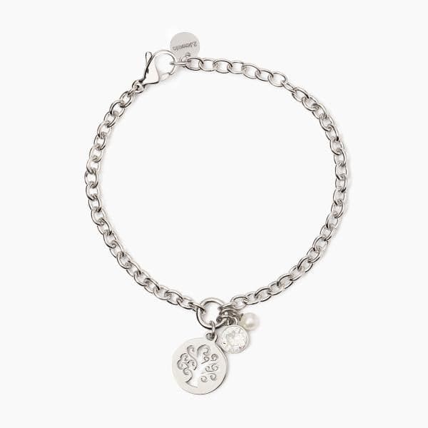 2Jewels - Bracciale in acciaio 316L perle conchiglia zirconi in Bracciali Alba Gioielli - Casoria, commercioVirtuoso.it