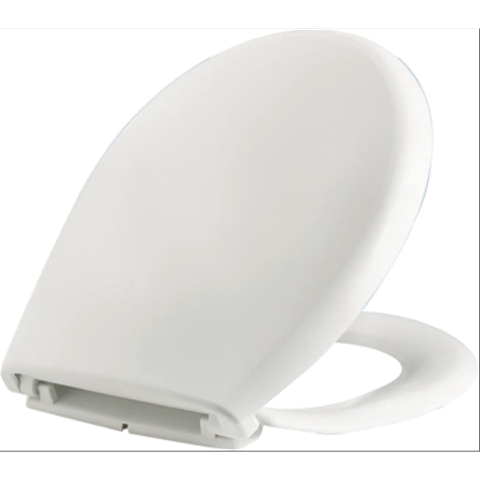 Sedile wc bagno resina pesante "boxer" bianco completo di cerniera e viti di fissaggio - 2