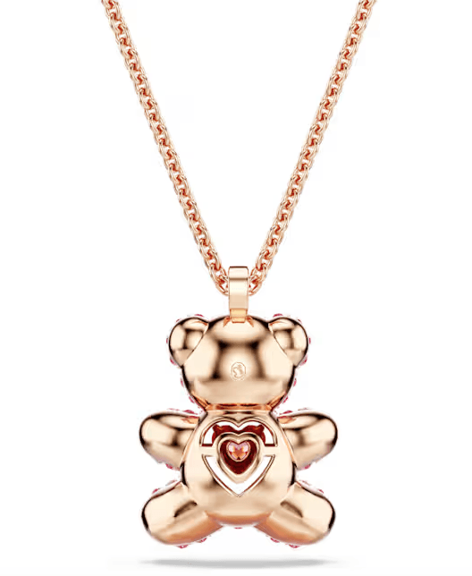 SWAROVSKI - Collana con Pendente Teddy Orso, Rosa, Placcato color oro rosa in Collane Alba Gioielli - Casoria, commercioVirtuoso.it