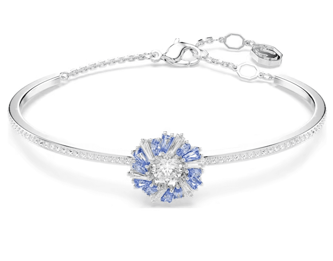 SWAROVSKI - Bracciale rigido Idyllia Fiore, Blu, Placcato rodio in Bracciali Alba Gioielli - Casoria, commercioVirtuoso.it