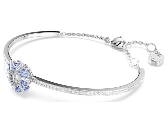 SWAROVSKI - Bracciale rigido Idyllia Fiore, Blu, Placcato rodio in Bracciali Alba Gioielli - Casoria, commercioVirtuoso.it